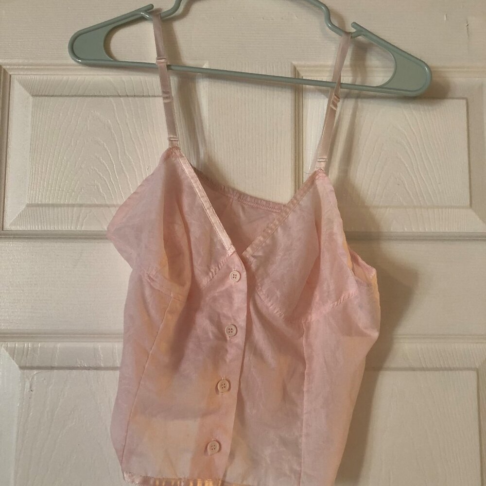 pink vintage pajama set - Picture 3 of 3